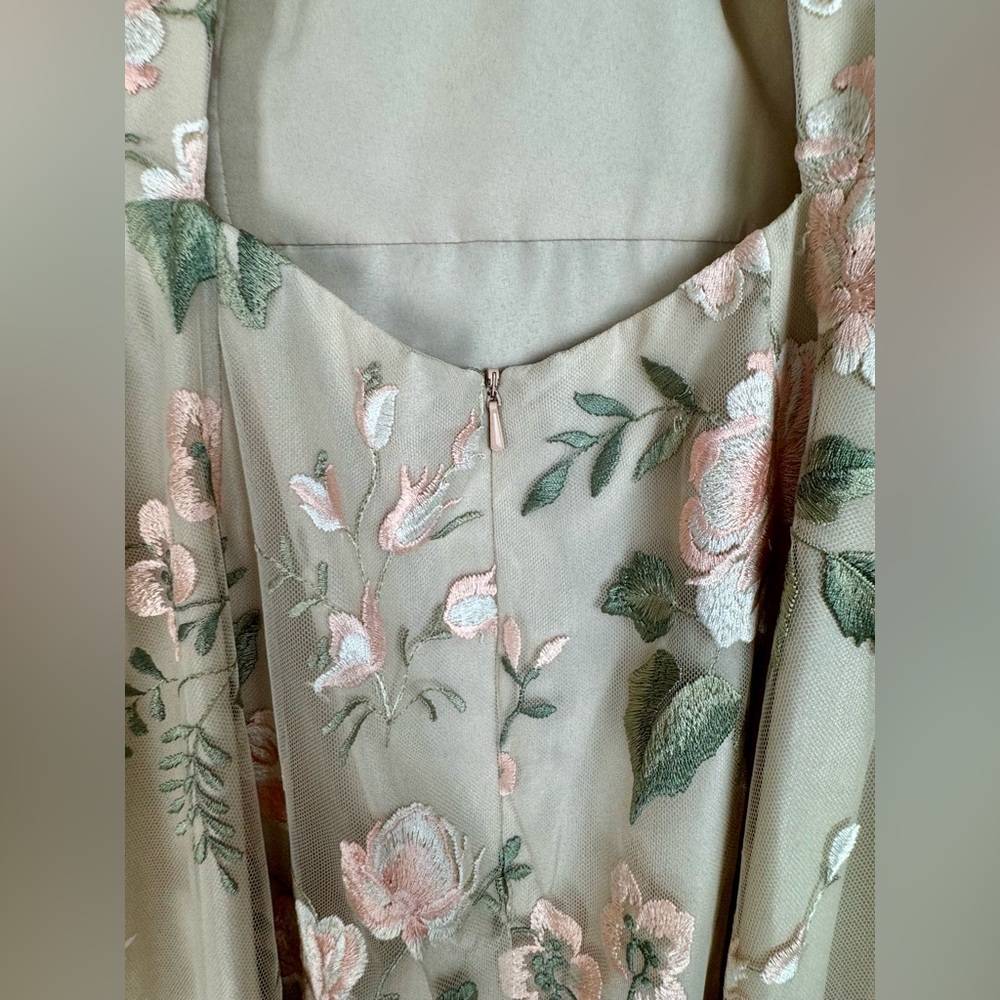 Jenny Yoo Cream Halter Maxi Gown for Weddings - Picture 8 of 16